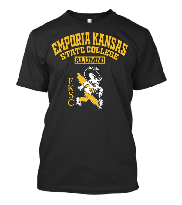Emporia Kansas State College Alumni EKSC Logo Vintage Mascot T-Shirt