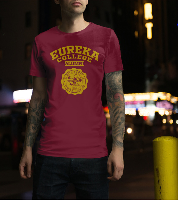 Eureka College Alumni Seal 1855 Eureka Illinois T-Shirt