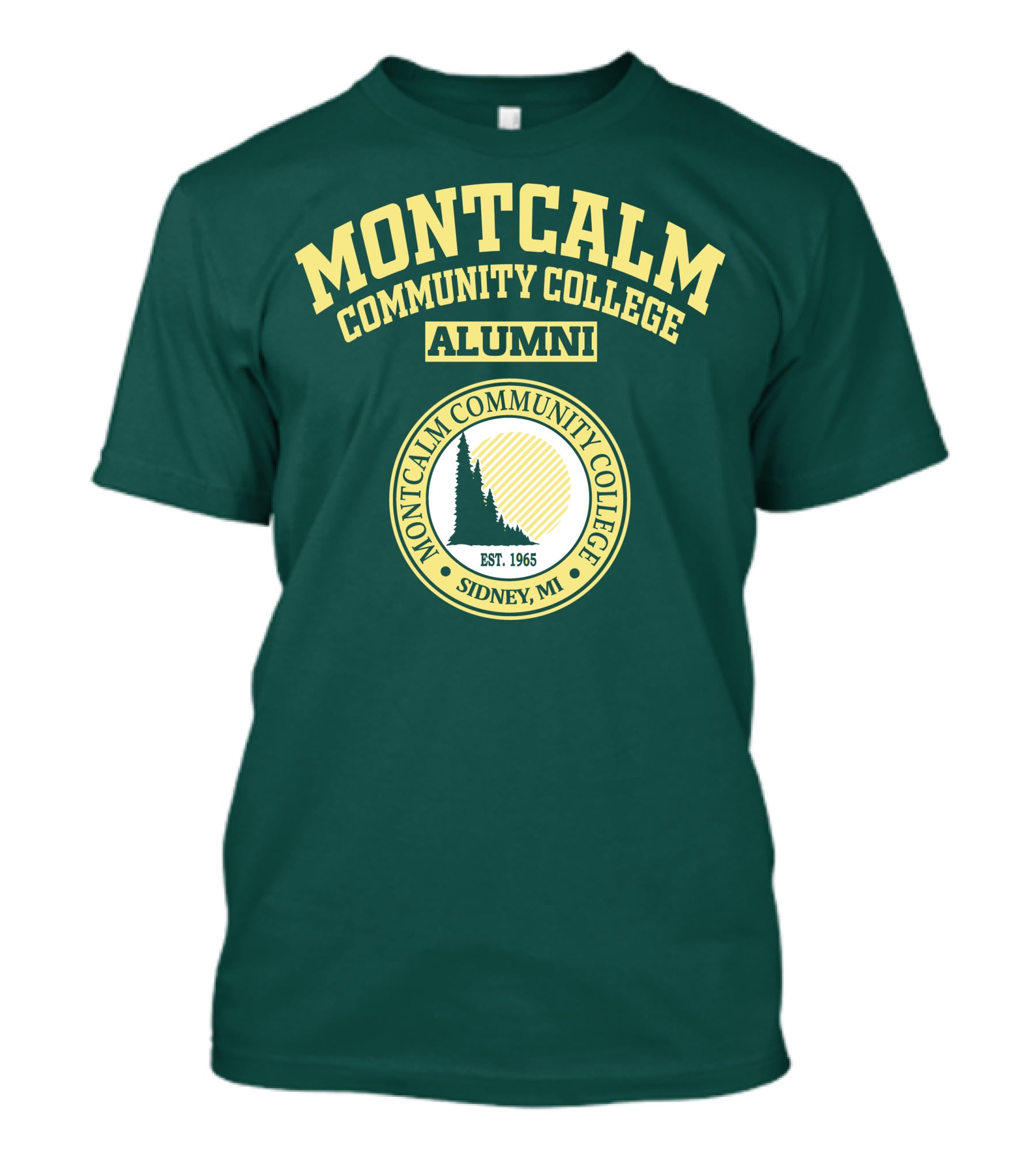 Montcalm Community College Alumni Est. 1965 Sidney MI T-Shirt