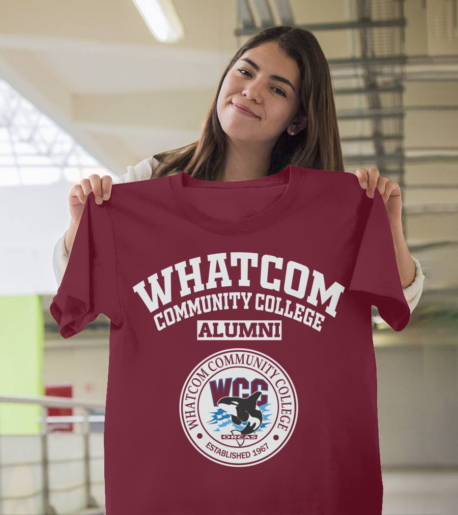 Whatcom Community College Alumni WCC Orcas Established 1967 T-Shirt