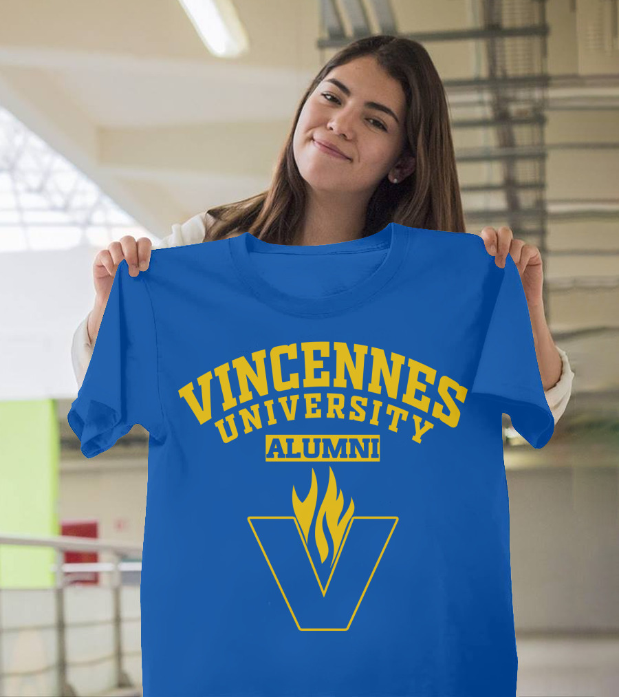 Vincennes University Alumni Flame Logo V T-Shirt