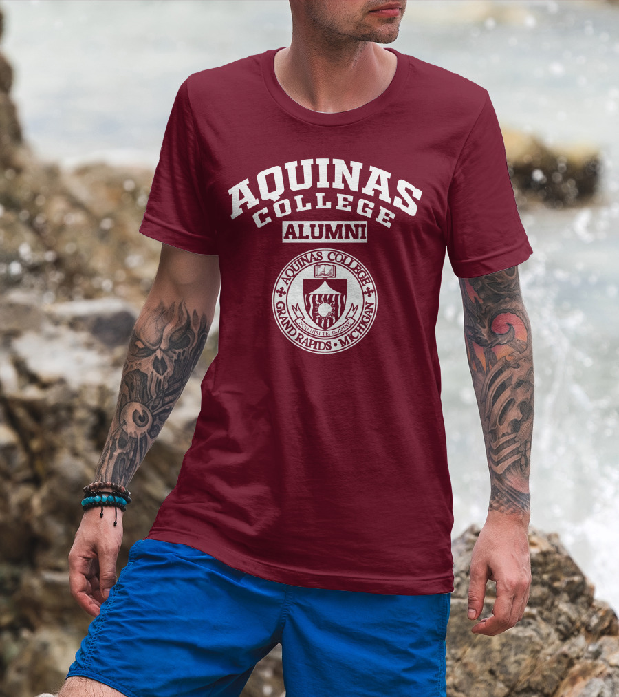 Aquinas College Alumni Grand Rapids Michigan Seal T-Shirt