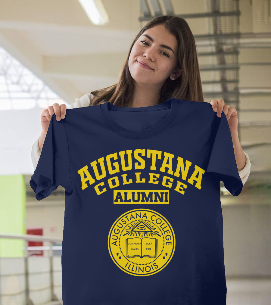 Augustana College Alumni Illinois Seal Scriptura Sacra Sola Fide T-Shirt