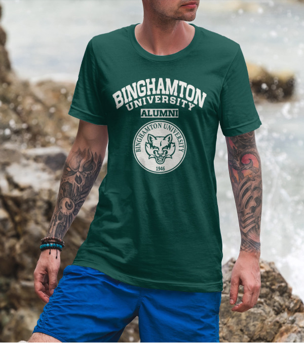 Binghamton University Alumni Bearcat Seal 1946 T-Shirt