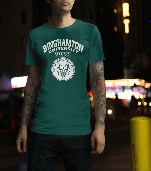Binghamton University Alumni Bearcat Seal 1946 T-Shirt
