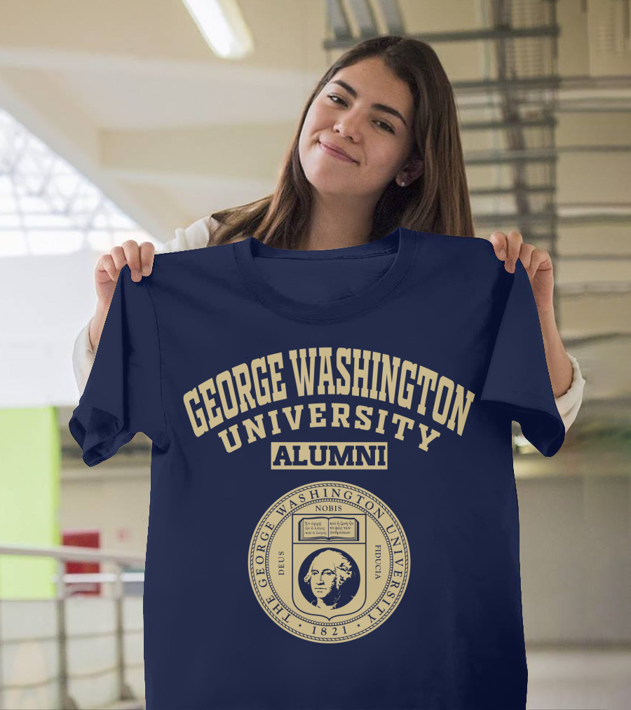 George Washington University Alumni 1821 Seal Nobis Deus Fiducia T-Shirt
