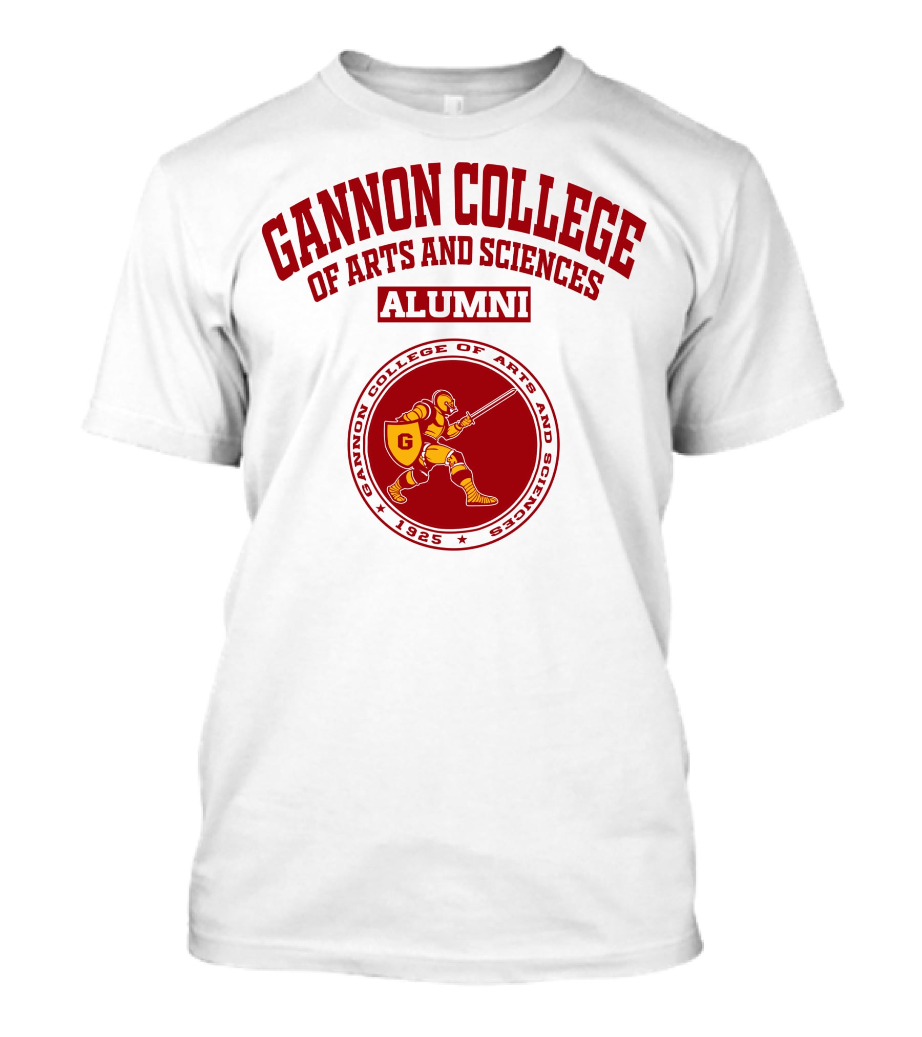 Gannon College Of Arts And Sciences Alumni 1925 Knight Emblem T-Shirt