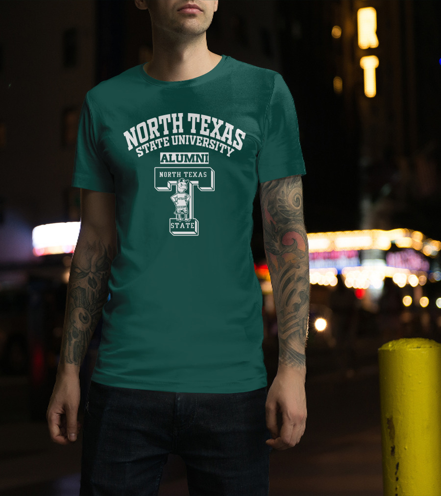North Texas State University Alumni NTSU State T-Shirt