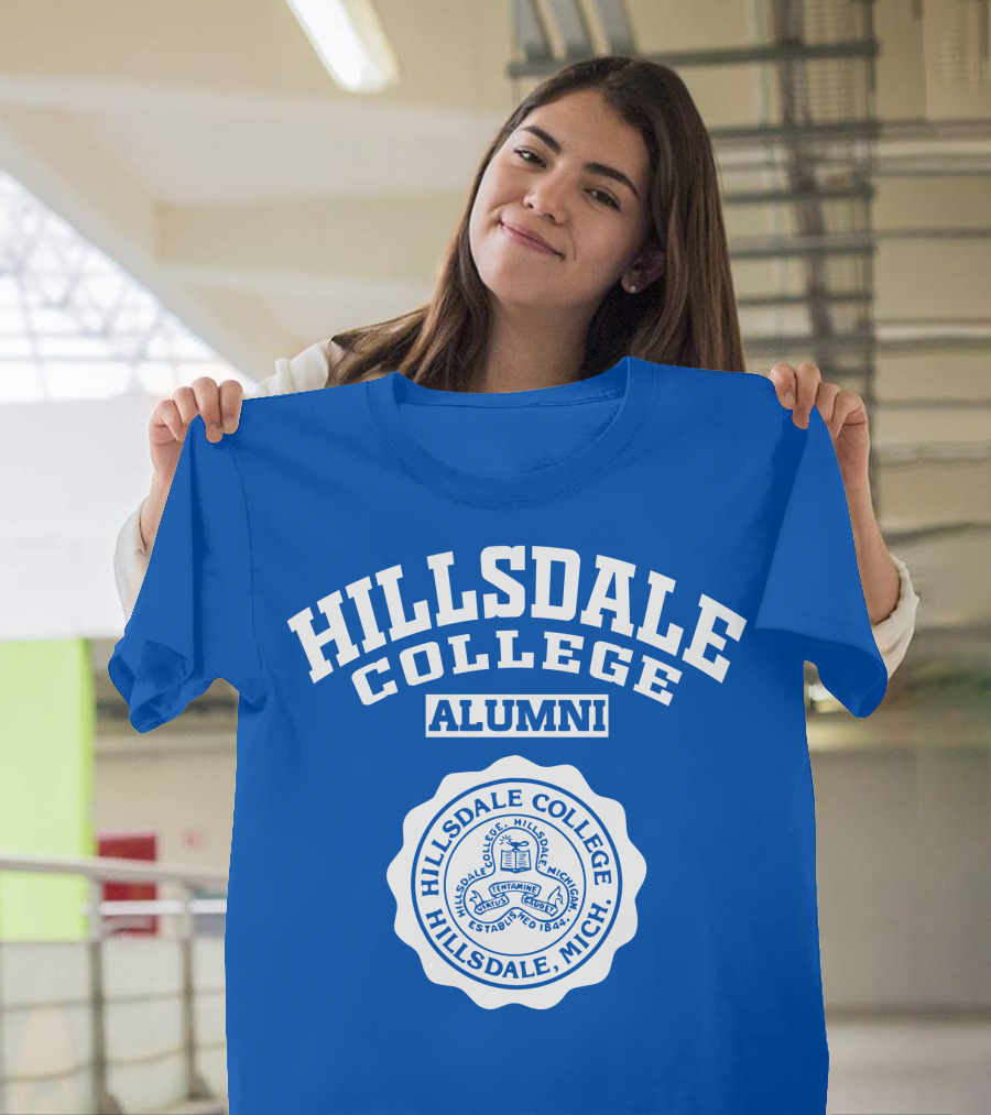Hillsdale College Alumni Hillsdale Mich Established 1844 Seal T-Shirt