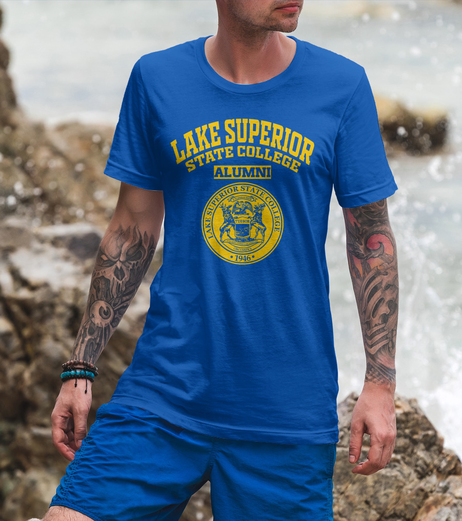 Lake Superior State College Alumni 1946 Seal TUEBOR T-Shirt