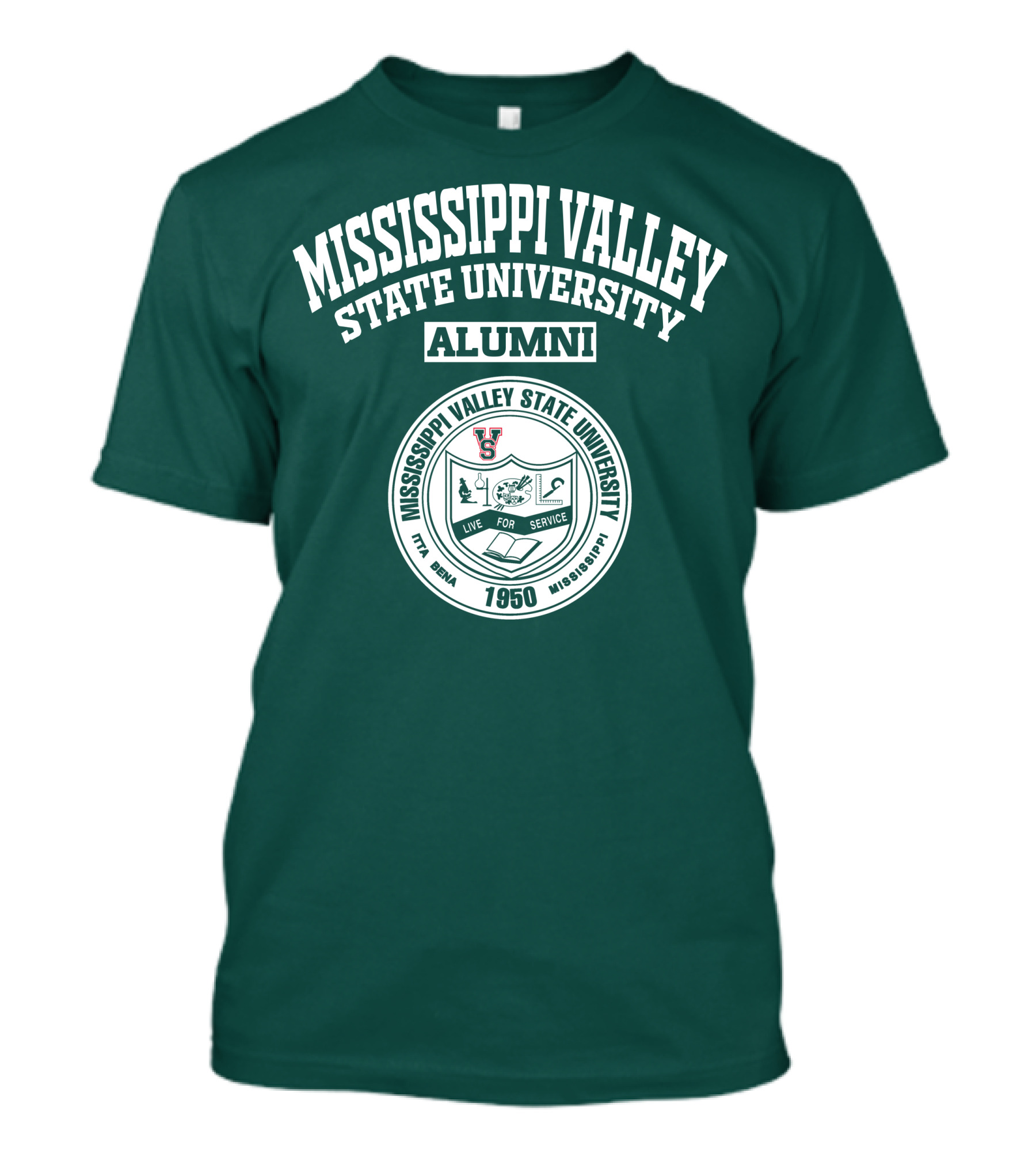 Mississippi Valley State University Alumni 1950 Live For Service T-Shirt