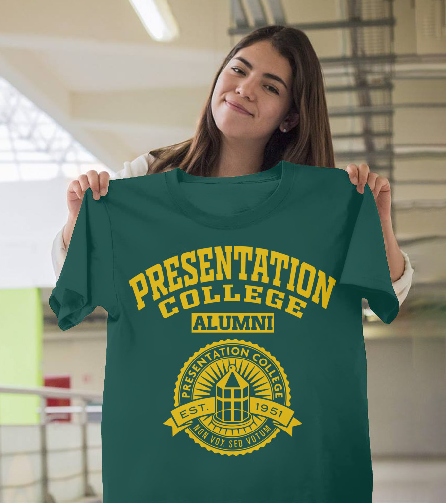 Presentation College Alumni Est. 1951 Mon Vox Sed Votum T-Shirt