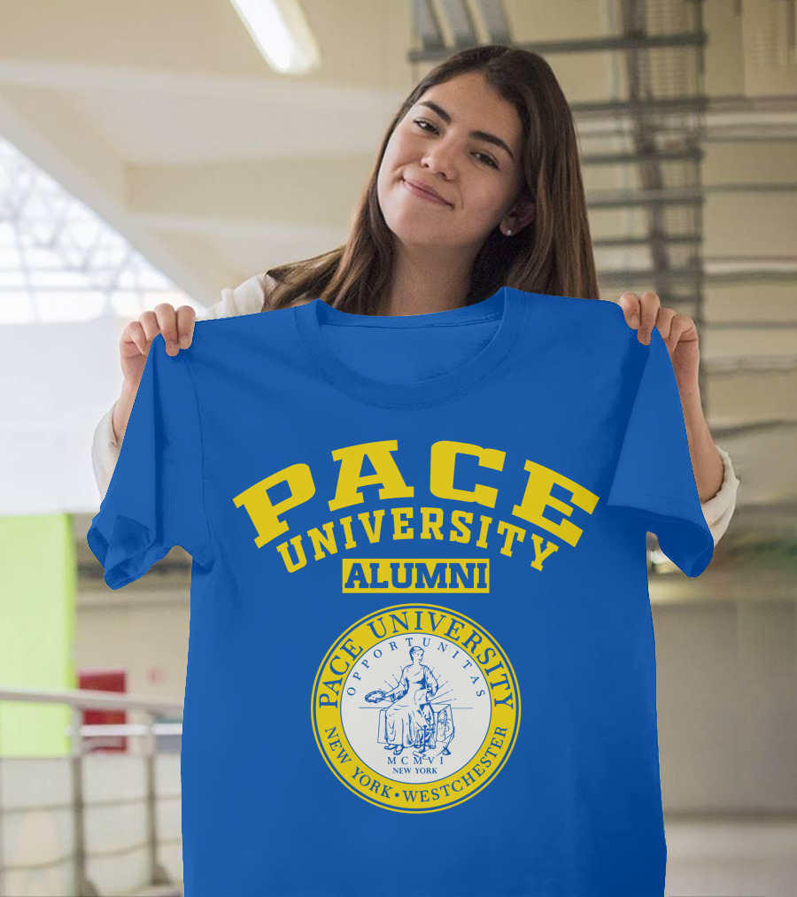 Pace University Alumni Seal New York Westchester MCMV Opportunities T-Shirt