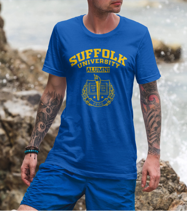 Suffolk University Alumni 1906 Emblem With Torch And Laurel Wreath T-Shirt
