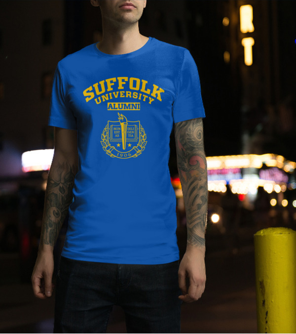 Suffolk University Alumni 1906 Emblem With Torch And Laurel Wreath T-Shirt