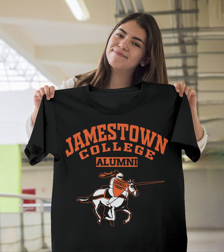 Jamestown College Alumni Jimmies Riding Knight T-Shirt