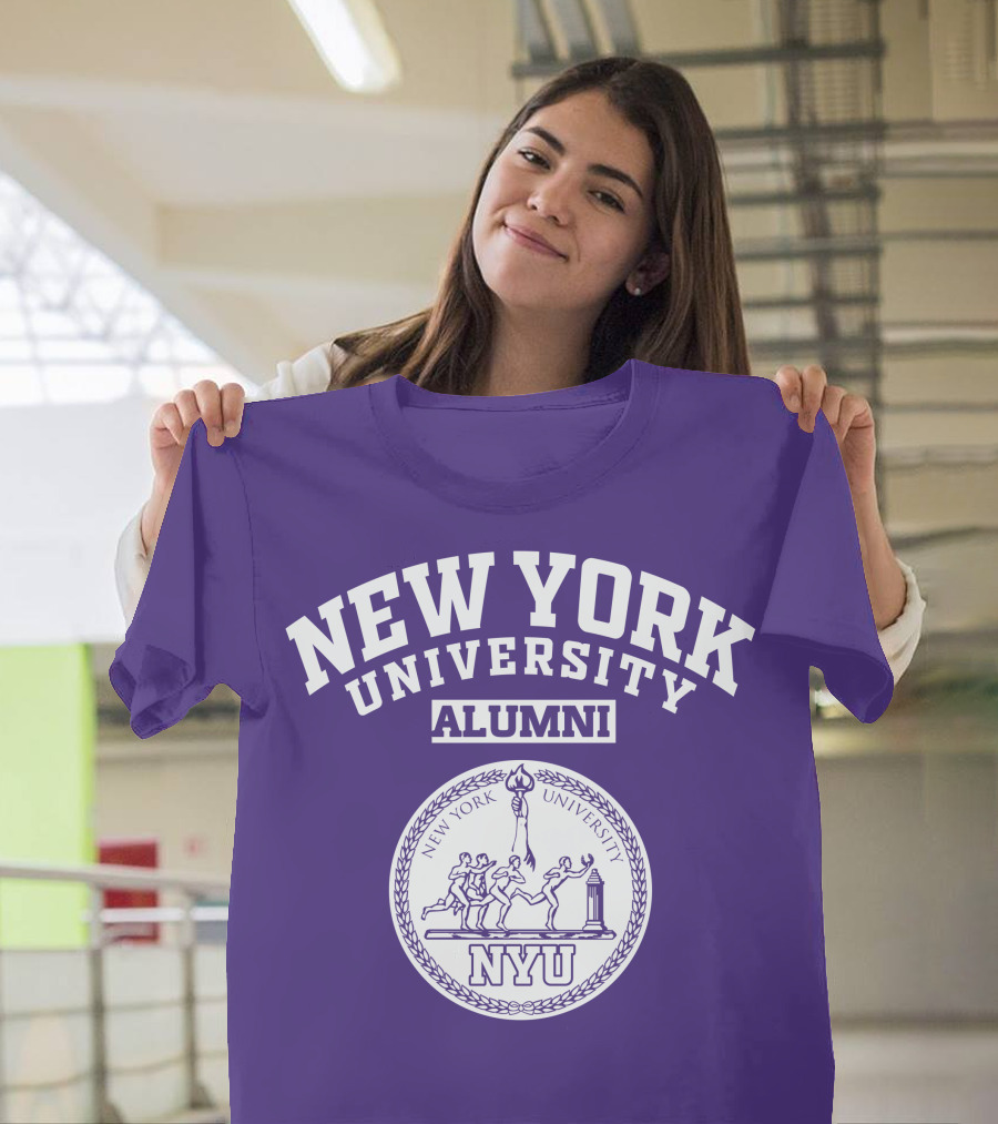 New York University Alumni NYU Seal Purple T-Shirt