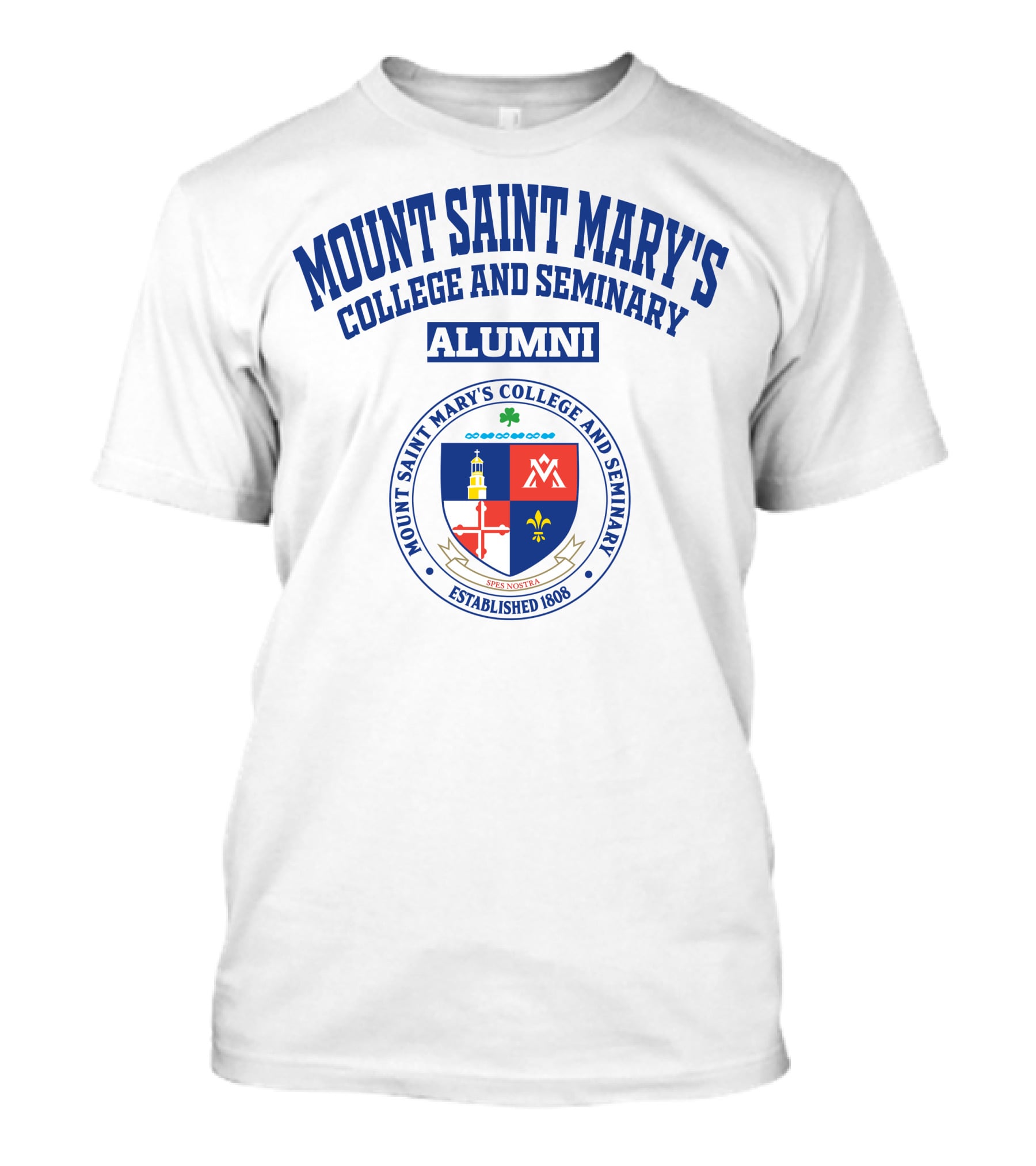 Mount Saint Mary's College And Seminary Alumni Established 1808 Seal T-Shirt
