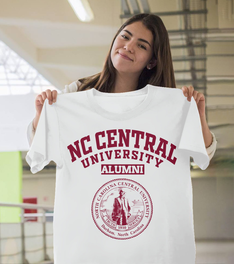 NC Central University Alumni North Carolina Central University Seal Durham 1910 Truth Service T-Shirt