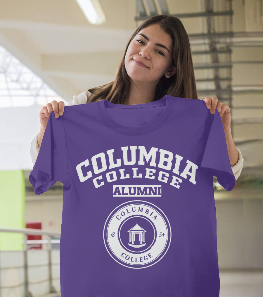 Columbia College Alumni 1854 Purple T-Shirt