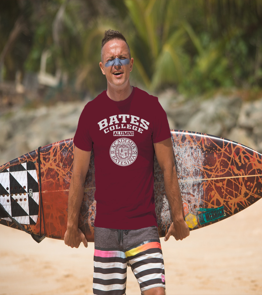 Bates College Alumni Academia Batesina 1855 T-Shirt