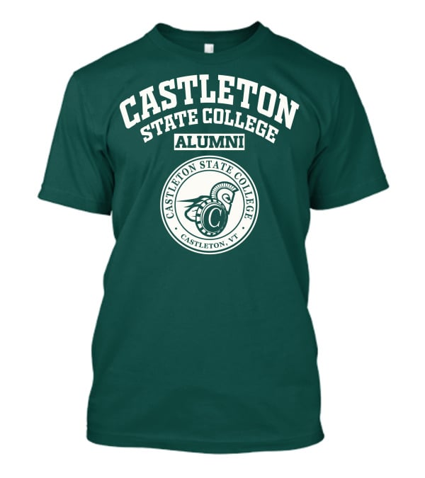 Castleton State College Alumni Spartan Emblem Castleton VT T-Shirt