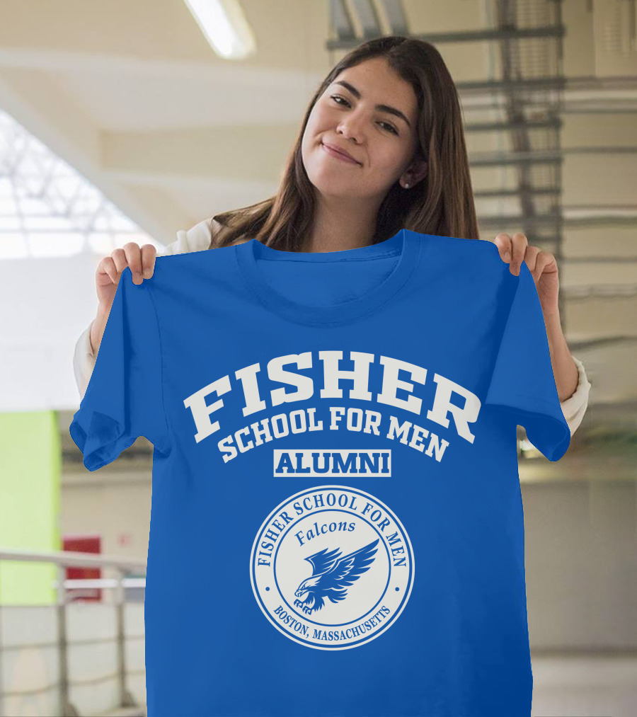 Fisher School for Men Alumni Boston Massachusetts Falcons T-Shirt