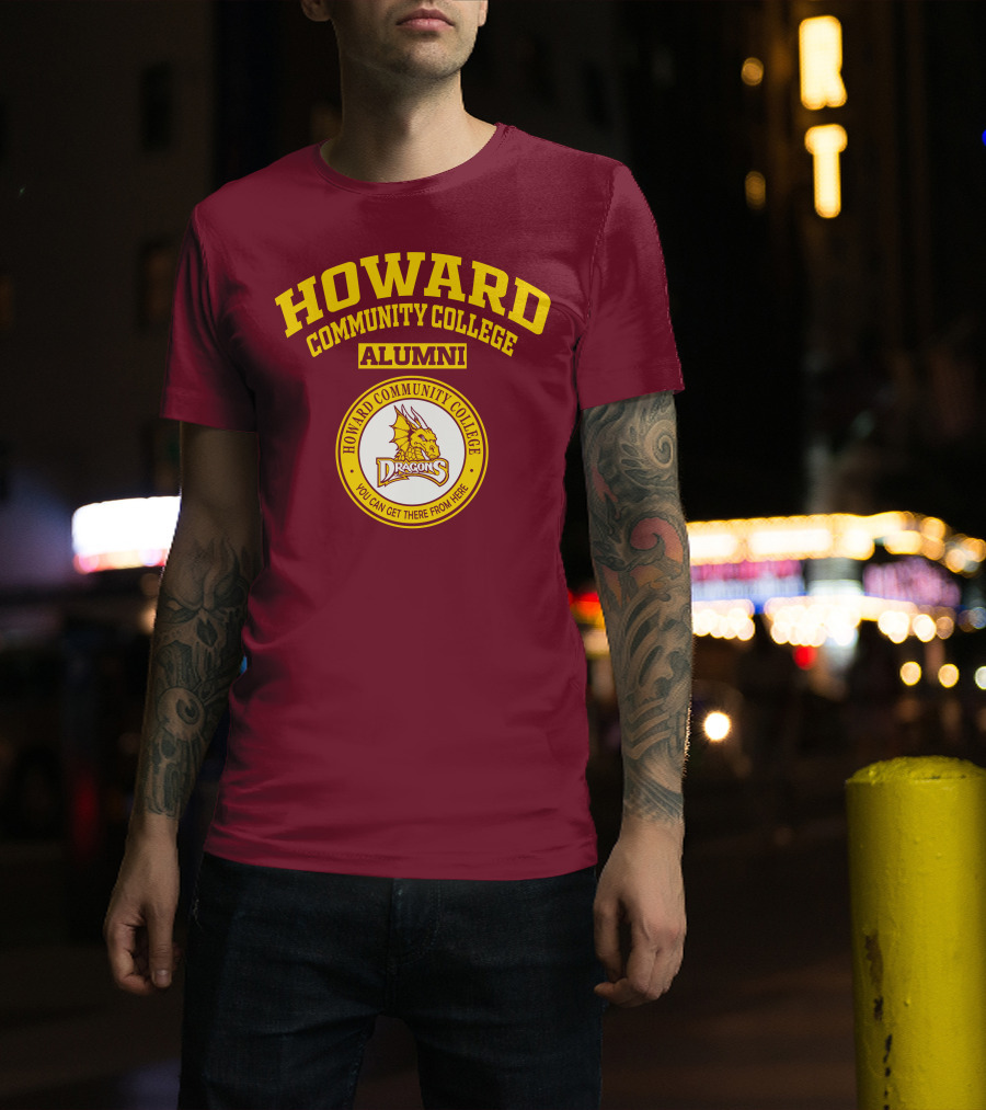 Howard Community College Alumni Dragons You Can Get There From Here T-Shirt