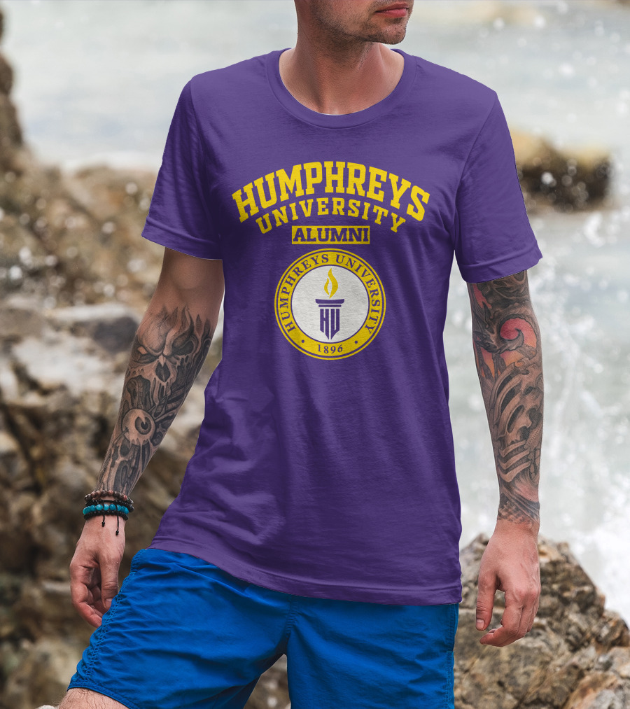 Humphreys University Alumni 1896 Torch Emblem T-Shirt