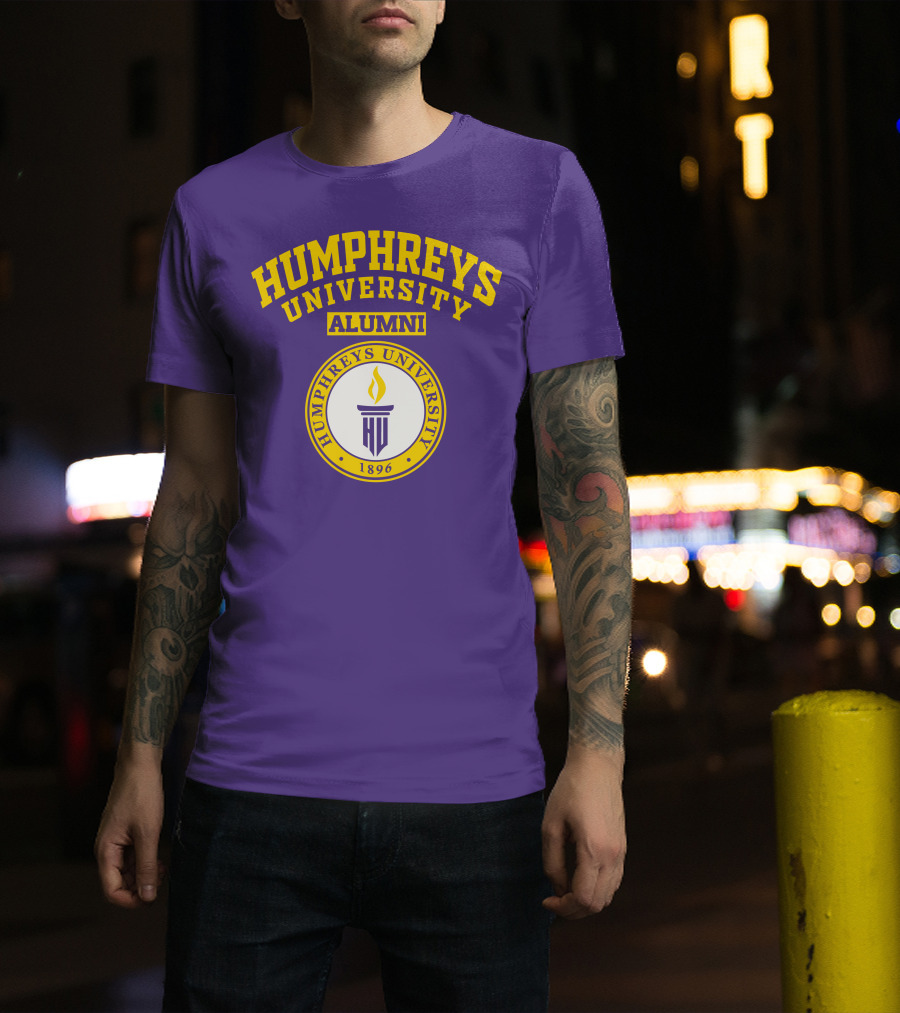 Humphreys University Alumni 1896 Torch Emblem T-Shirt