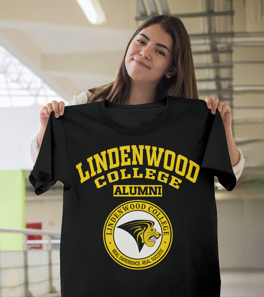 Lindenwood College Alumni Real Experience Real Success Lion T-Shirt