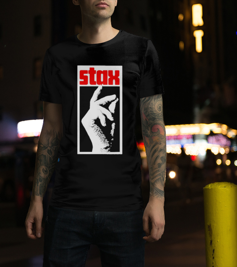 Stax Records Merch Classic Stax Snap Logo Hand T-Shirt