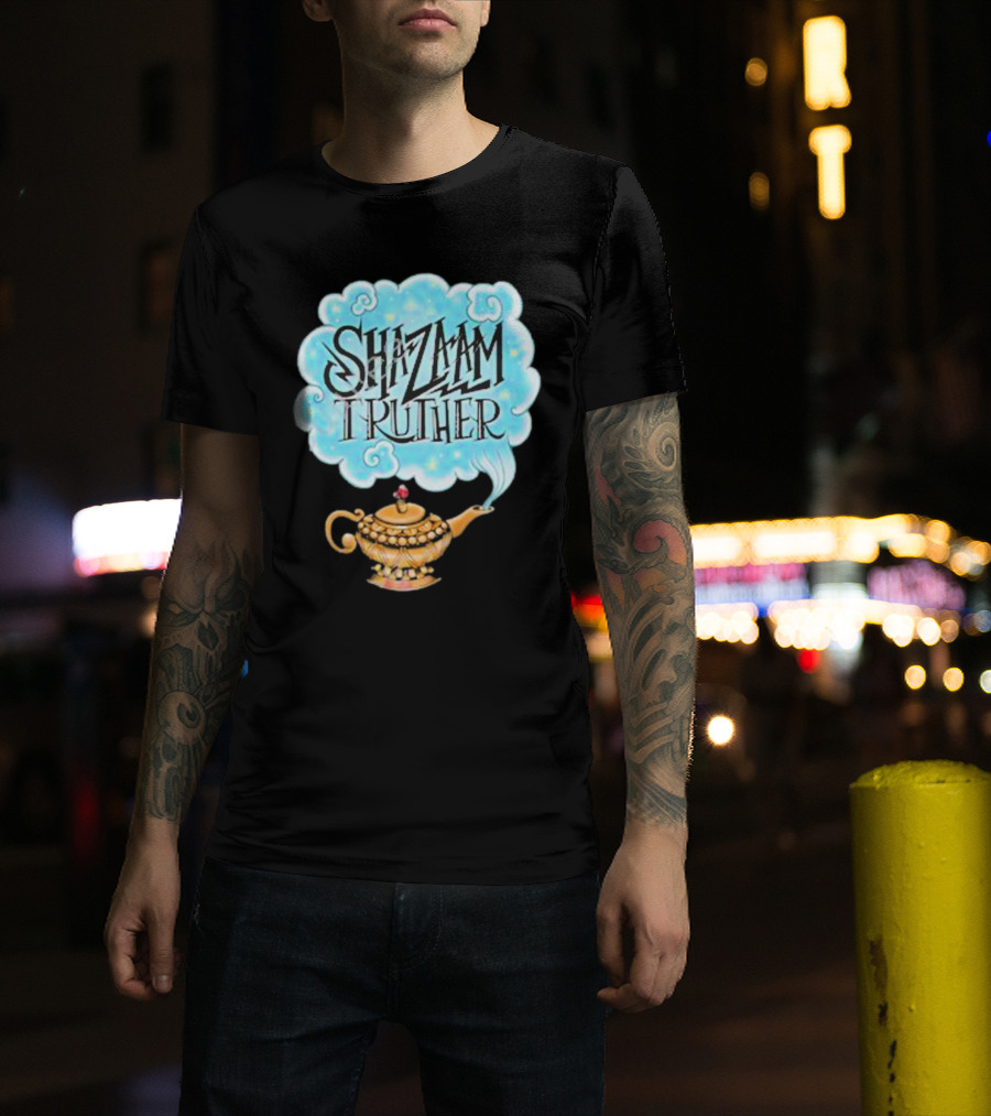 Shazaam Truther Magic Lamp Cloud T-Shirt