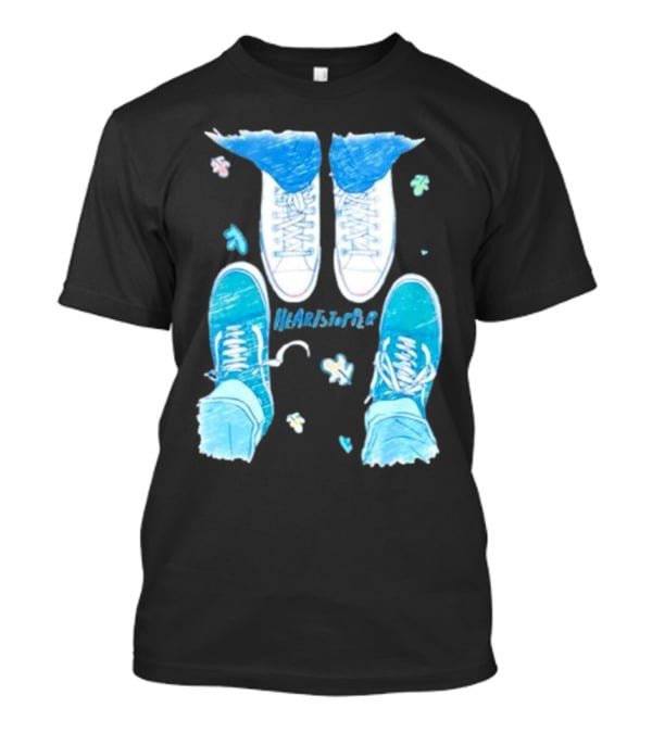 Heartstopper Nick And Charlie Shoes Pastel Sketch T-Shirt