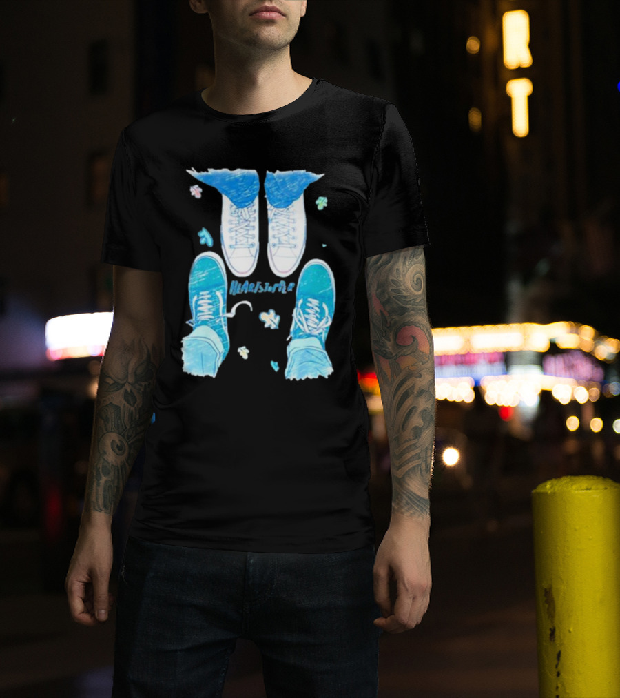 Heartstopper Nick And Charlie Shoes Pastel Sketch T-Shirt