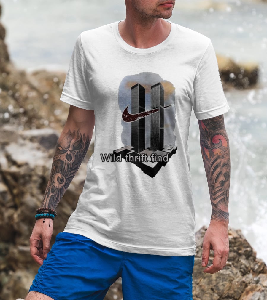 Wild Thrift Find Screenshot Tiktok Twin Towers T-Shirt