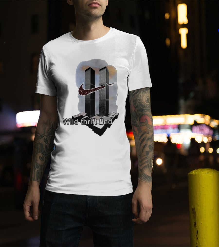 Wild Thrift Find Screenshot Tiktok Twin Towers T-Shirt