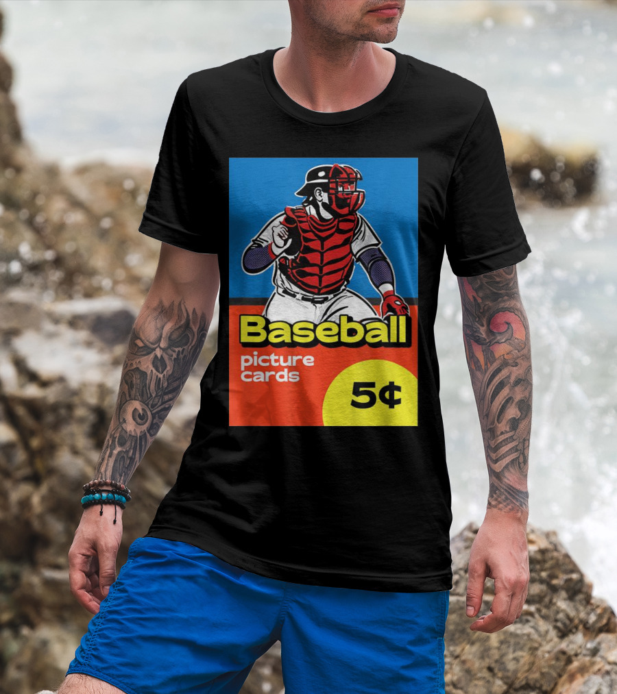 Baseball Picture Cards 5¢ Catcher T-Shirt