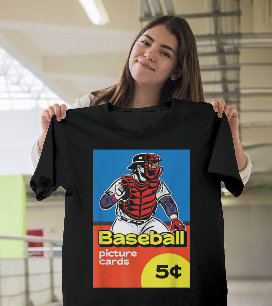 Baseball Picture Cards 5¢ Catcher T-Shirt