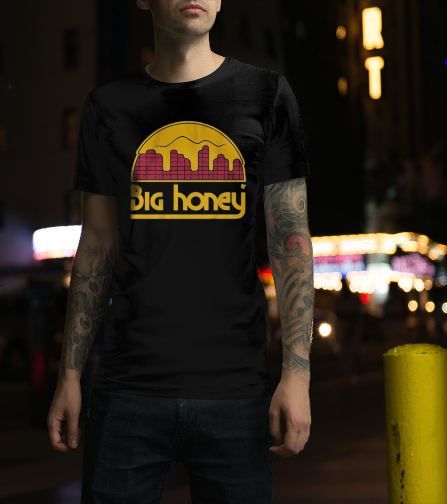 Big Honey Denver Skyline Honeycomb Nuggets Fan T-Shirt
