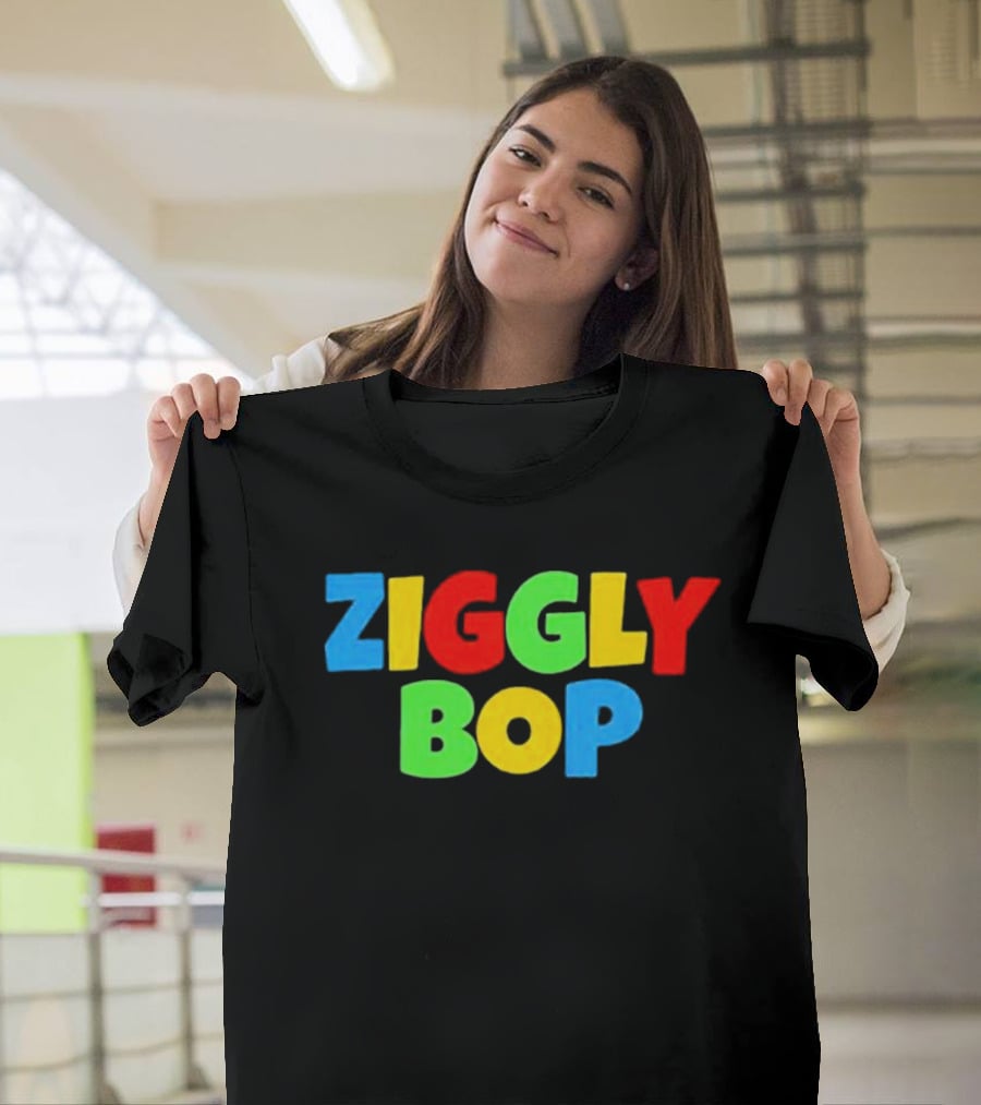 Ziggly Bop Colorful 90s Style Fun Letters T-Shirt