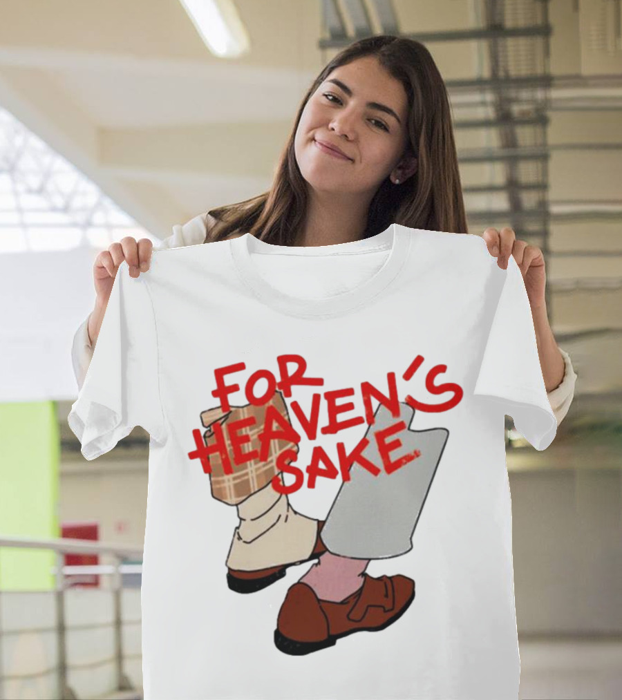 For Heaven's Sake Good Omens Walking Shoes T-Shirt