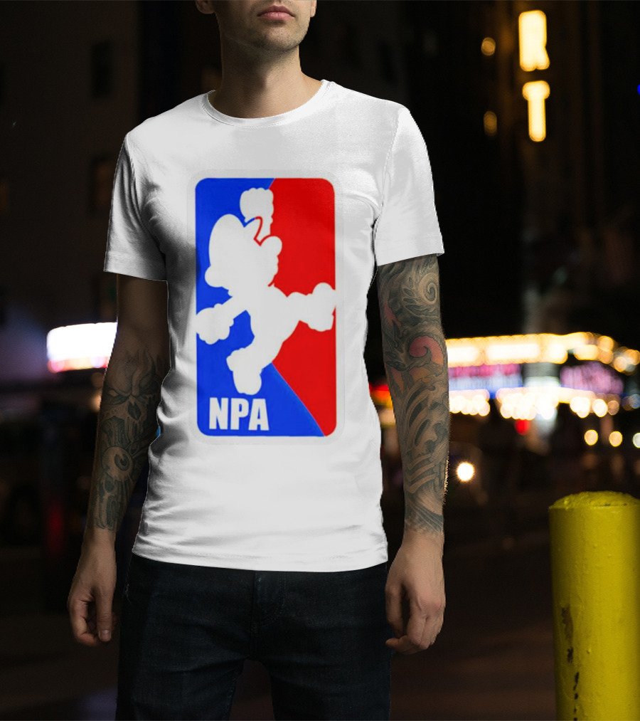 Mario NPA National Plumber Association NBA T-Shirt
