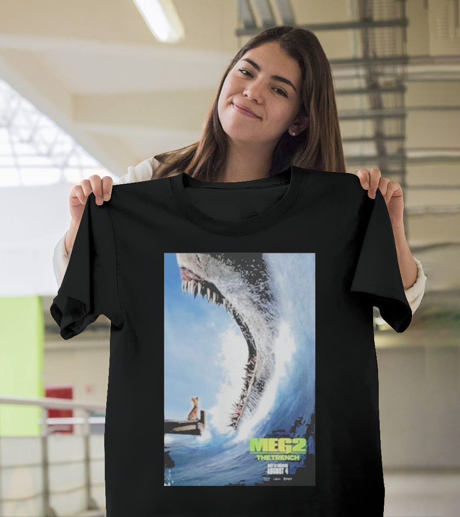 MEG 2 The Trench Shark Image Theater Release August 4 T-Shirt