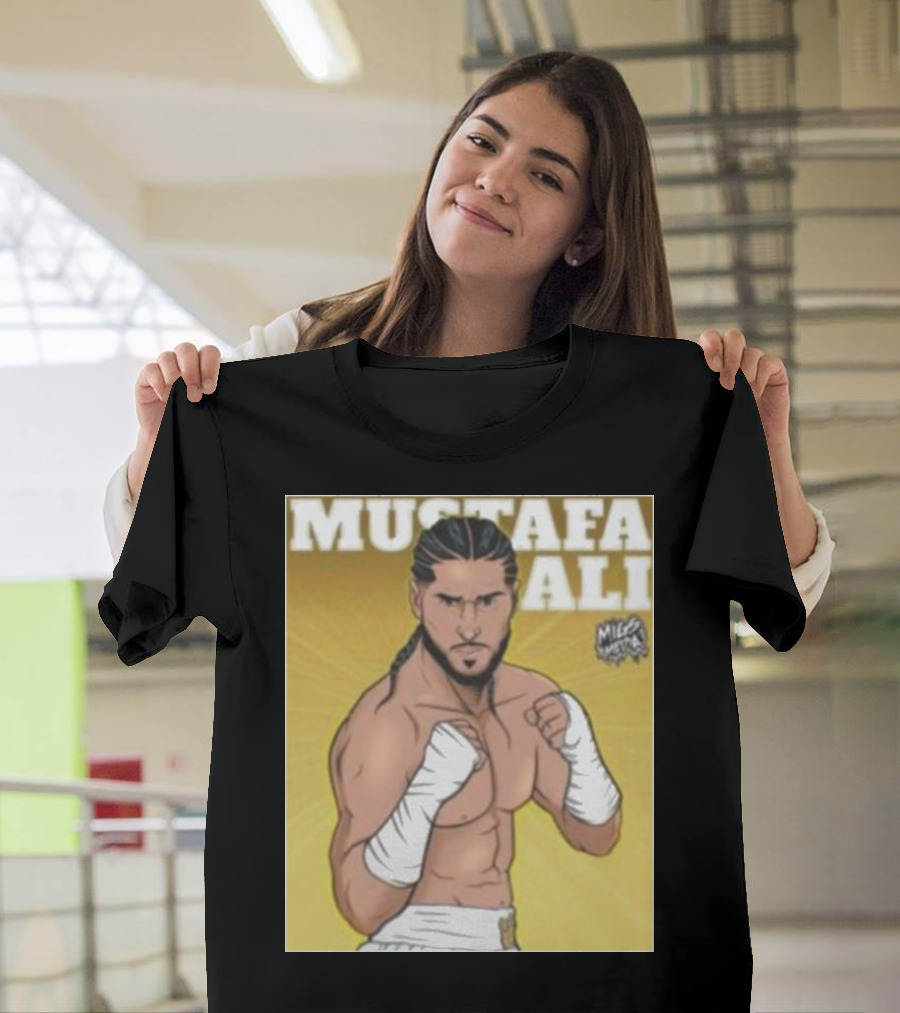 Mustafa Ali Boxer Migs Media T-Shirt