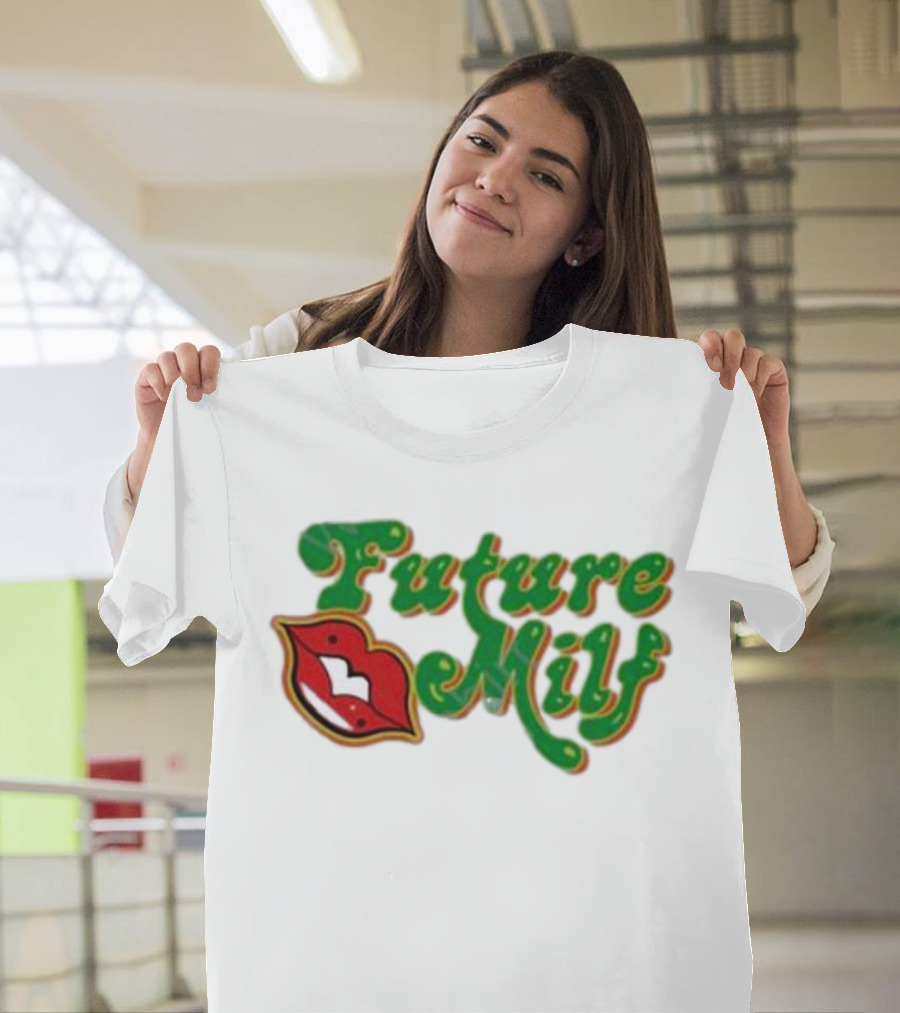 Future M.I.L.F Red Lips Green Script T-Shirt