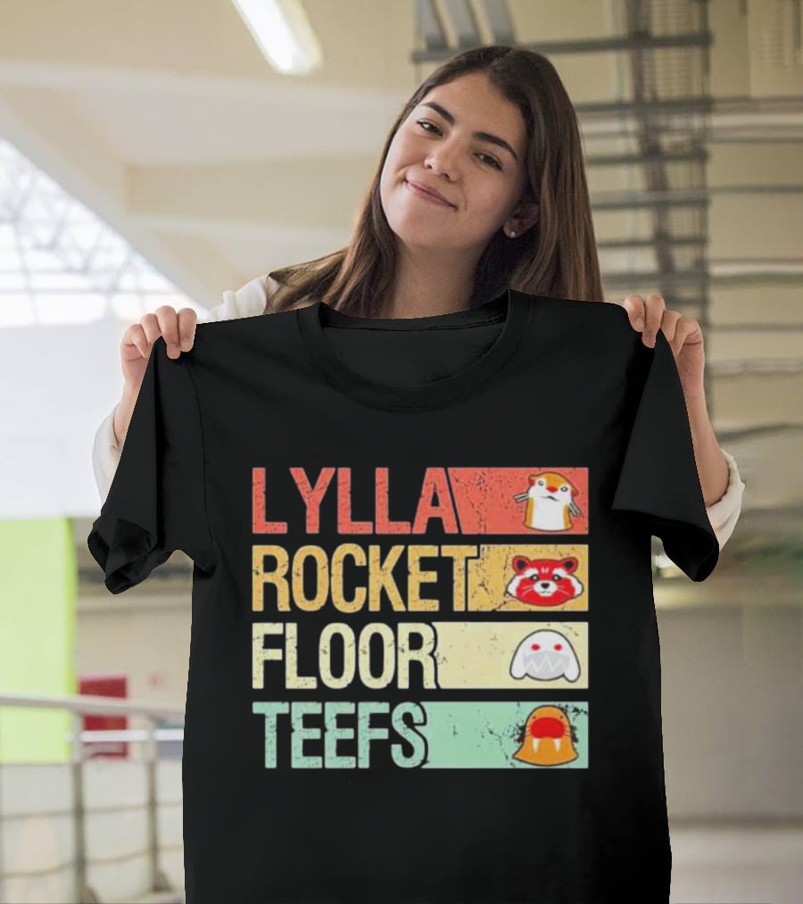 Lylla Rocket Floor Teefs Guardians Icons T-Shirt