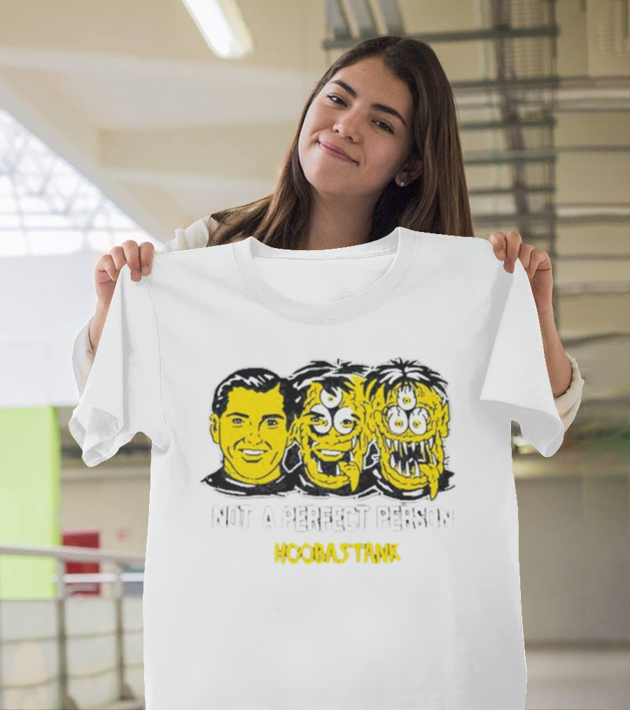Not a Perfect Person Hoobastank Yellow Faces T-Shirt