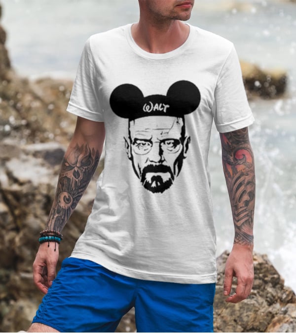 Walt Heisenberg With Mickey Mouse Ears Vintage Mashup T-Shirt