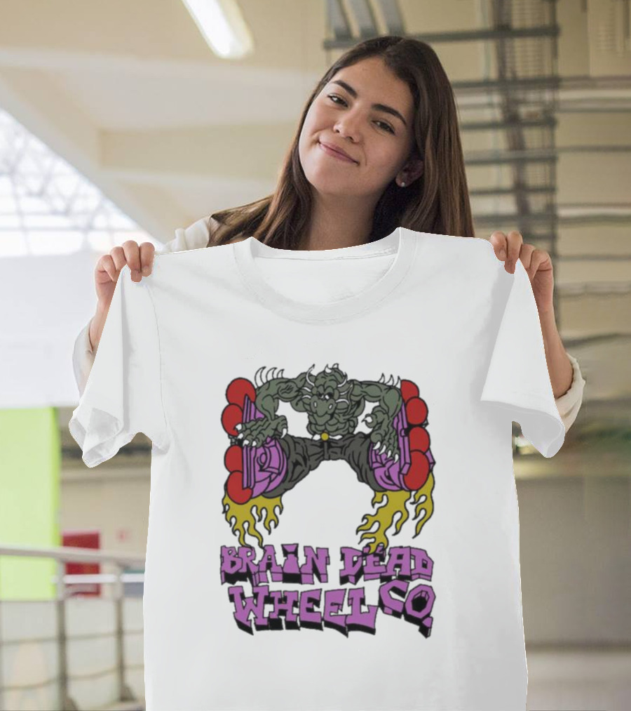 Brain Dead Wheel Co Dragon Skater T-Shirt